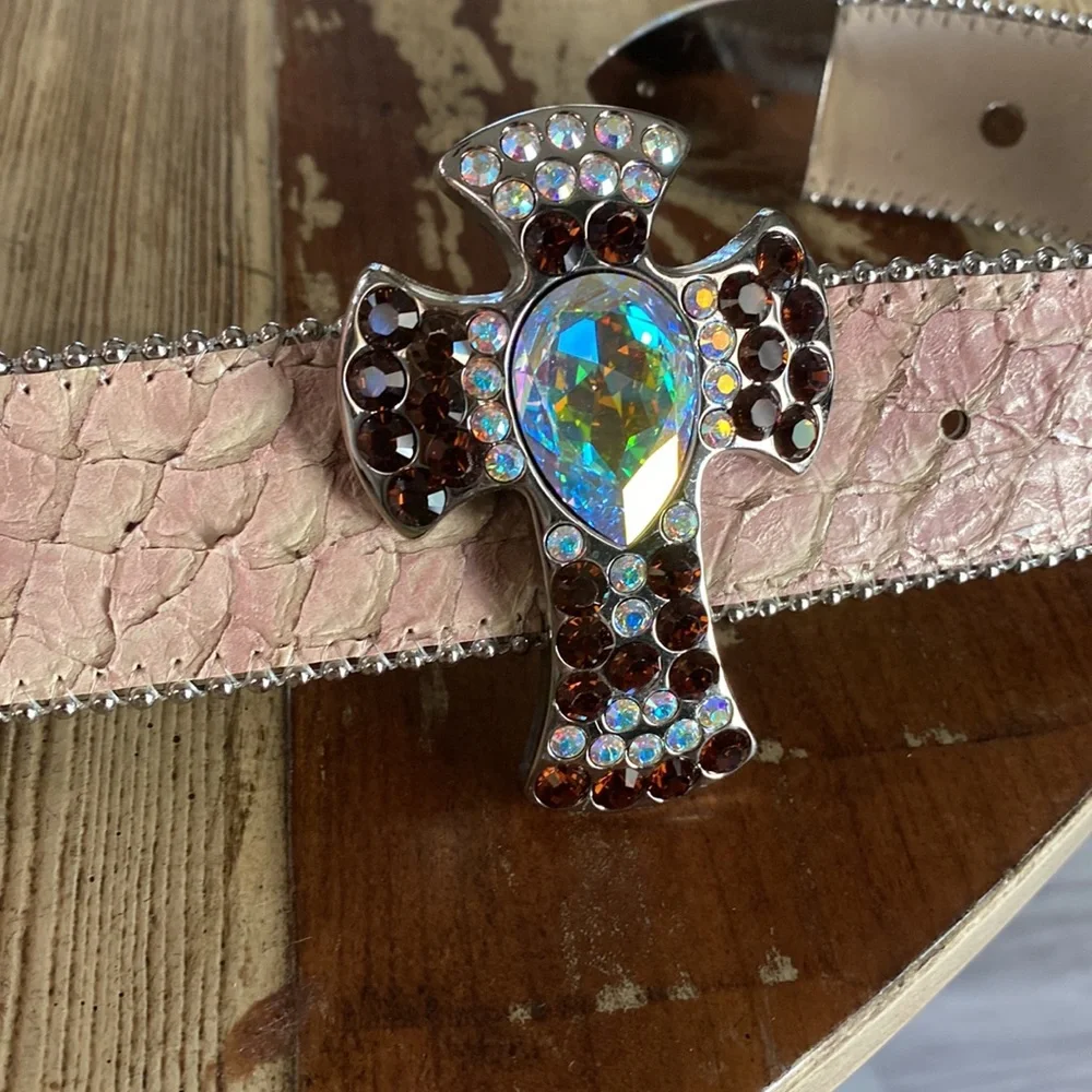 B.B Simon jeweled cross belt - Picture 3 of 5